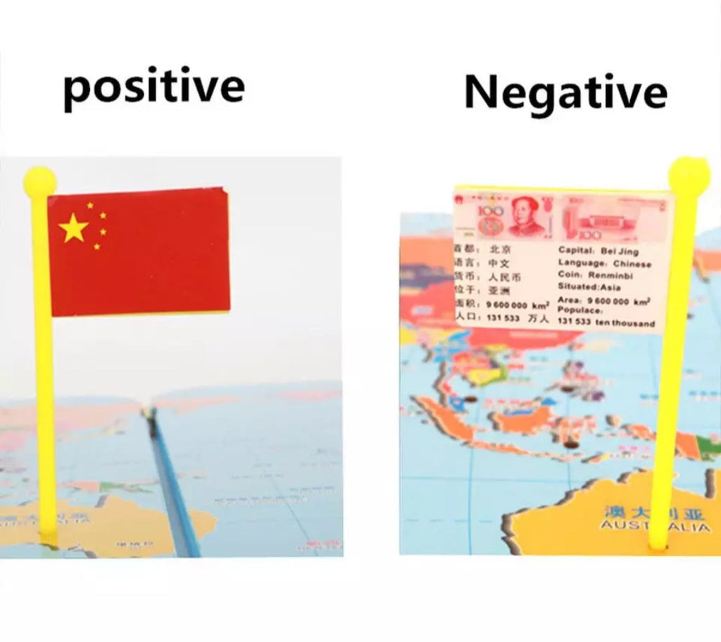 Map Of The World,Wooden World Map and 36 Flags Matching Puzzle Wall Map Geography Kids Educational Toy-SARAKT001