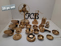 20 PCS SET BRASS MINATURE KITCHEN TOY SET FOR KIDS-GANNUTS00120