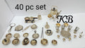 40 PCS SET BRASS MINATURE KITCHEN TOY SET FOR KIDS-GANNUTS00140