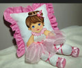 WHITE PRETTY DOLL, BIG SIZE PINK DOLL CUSHIONS FOR KIDS-DMX001W