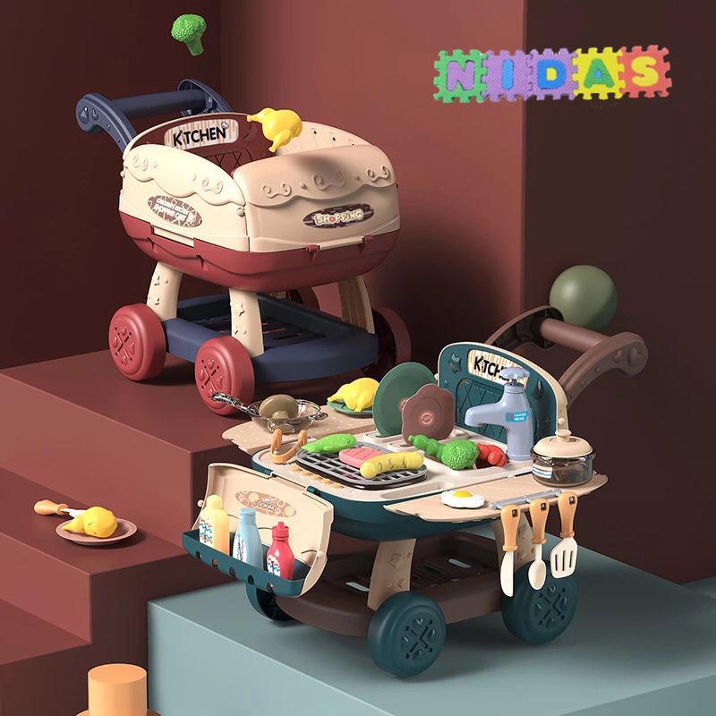 MY KITCHEN CART SHOPPING CART TOY SET FOR KIDS TO PLAY -SKDTYS001