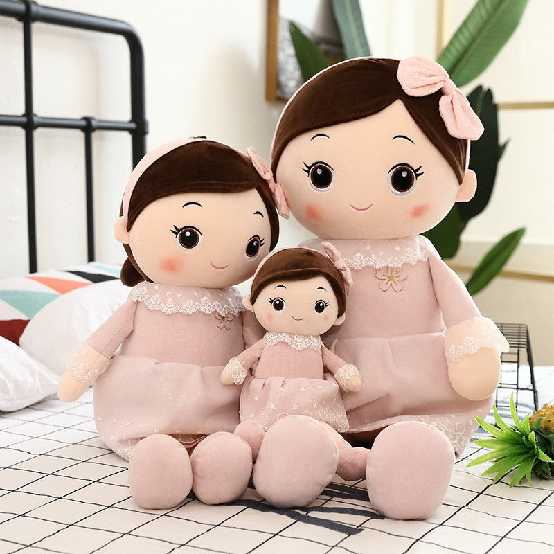 Big Size Princess Girls Doll with Flower Skirt and Ribbon -SKDGD001