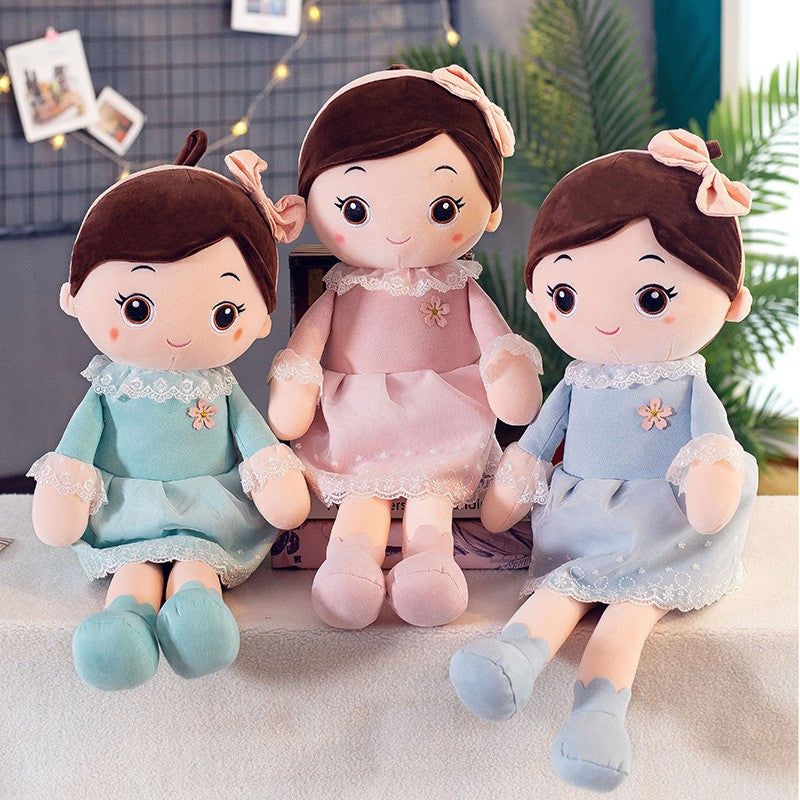Big Size Princess Girls Doll with Flower Skirt and Ribbon -SKDGD001