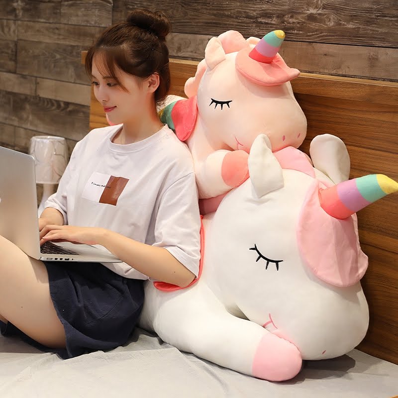 Fluffy sleeping Unicorn Doll 100cm Large Size -SARAUPT001