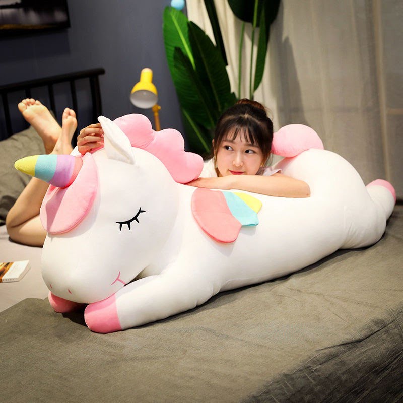 Fluffy sleeping Unicorn Doll 100cm Large Size -SARAUPT001