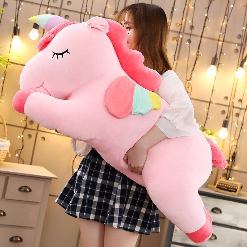 Fluffy sleeping Unicorn Doll 100cm Large Size -SARAUPT001