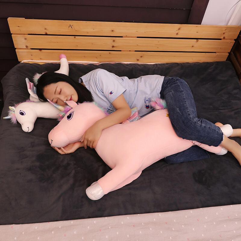 Fantastic Glow Rainbow Wings Unicorn Plush Toy Giant Unicorn Toy Stuffed Animal Doll-SKD001FH